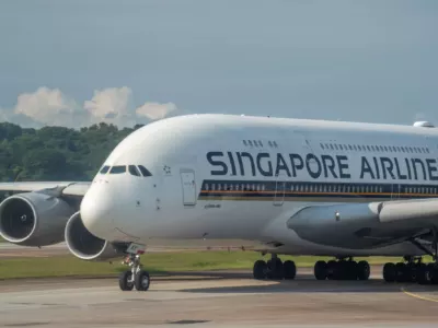Trophée World Airline Awards 2026 et logo Singapore Airlines